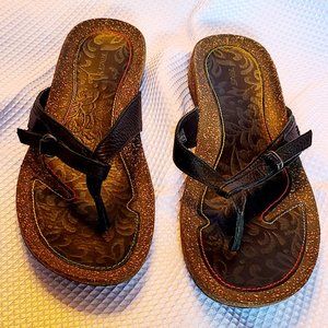 Teva Style 6503 leather thong sandals